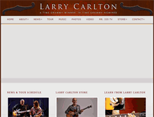 Tablet Screenshot of larrycarlton.com